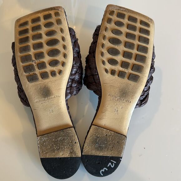 Bottega Veneta Brown Woven Sandals - Picture 6 of 7